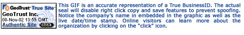 QuickSSL Premium sample seal
